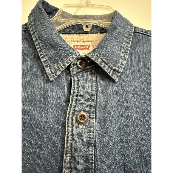 Levi's Sherpa Trucker Men's Shirt Jacket- Size Large - Picture 7 of 16